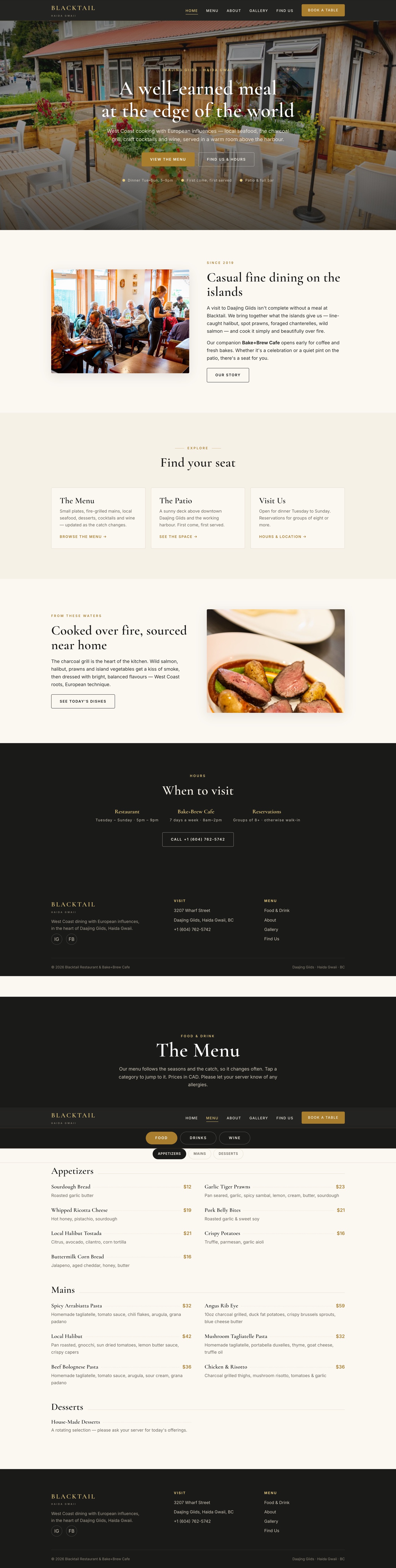 Blacktail website built by Fourth Studio